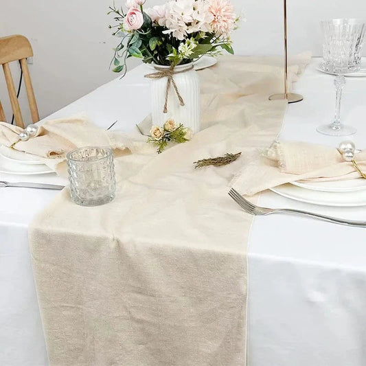 Chemin de table argente