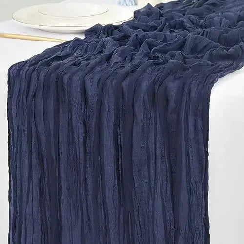 Chemin de table bleu canard Navy Blue / 90x300cm / 1PCS