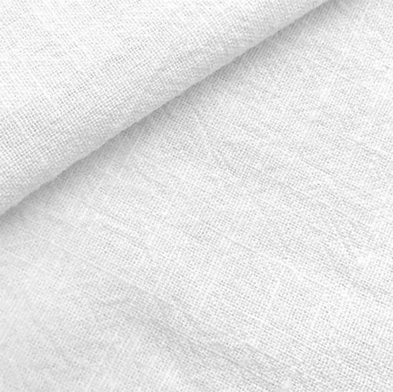 Chemin de table coton Blanc / 33x180cm