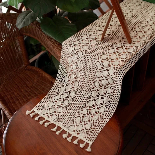 Chemin de table crochet moderne