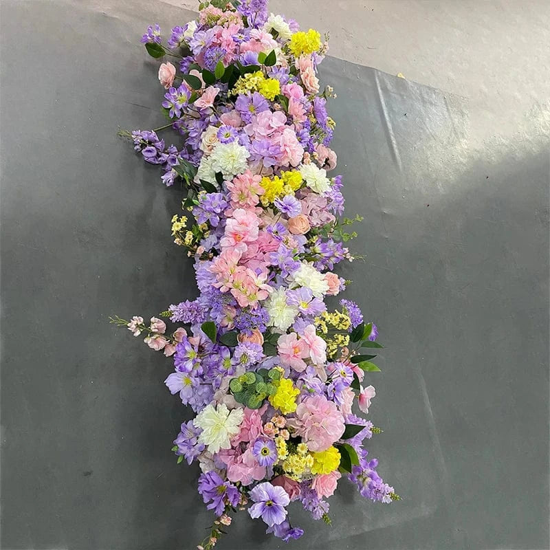 Chemin de table fleuri mariage A20- / 30X50CM