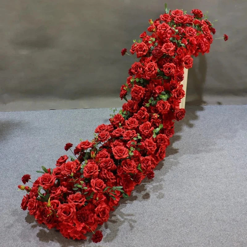 Chemin de table fleuri mariage A21- / 30X100CM