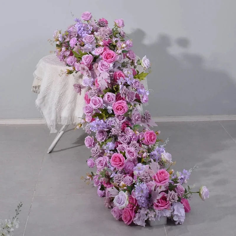 Chemin de table fleuri mariage A33- / 50X200CM