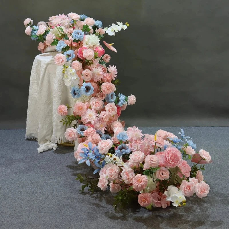 Chemin de table fleuri mariage A24- / 30X50CM