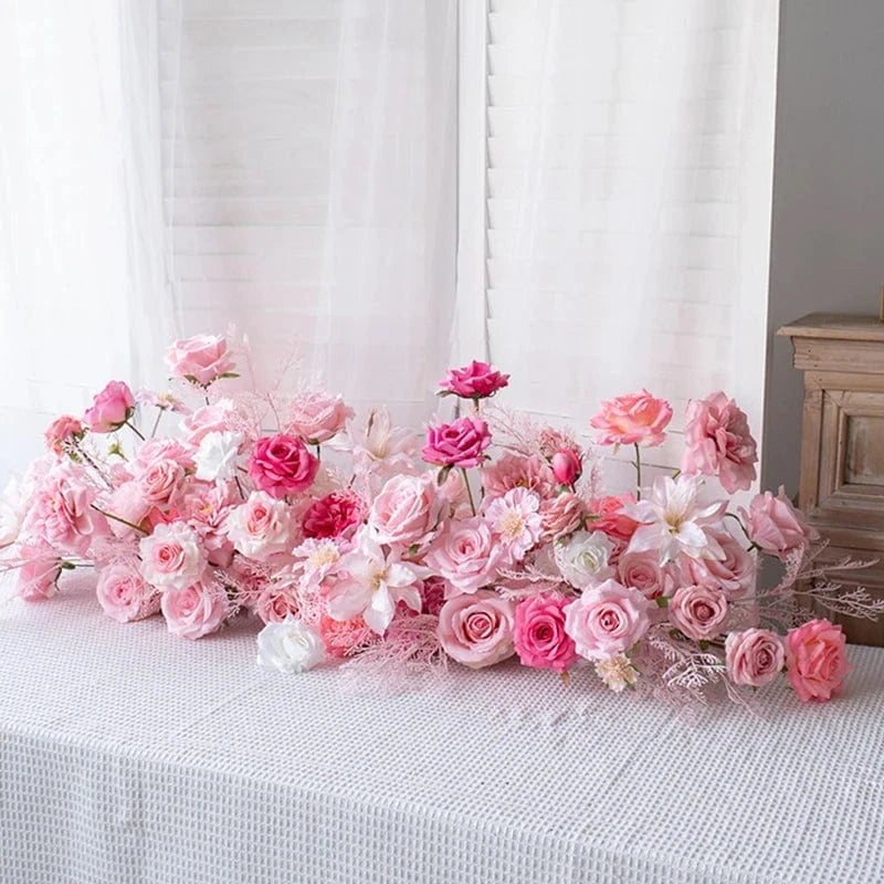 Chemin de table fleuri mariage