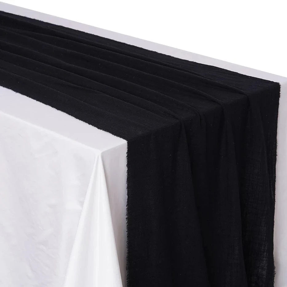 Chemin de table pour mariage Noir / 40X200cm