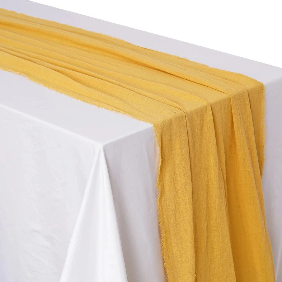 Chemin de table pour mariage Jaune / 65X200cm