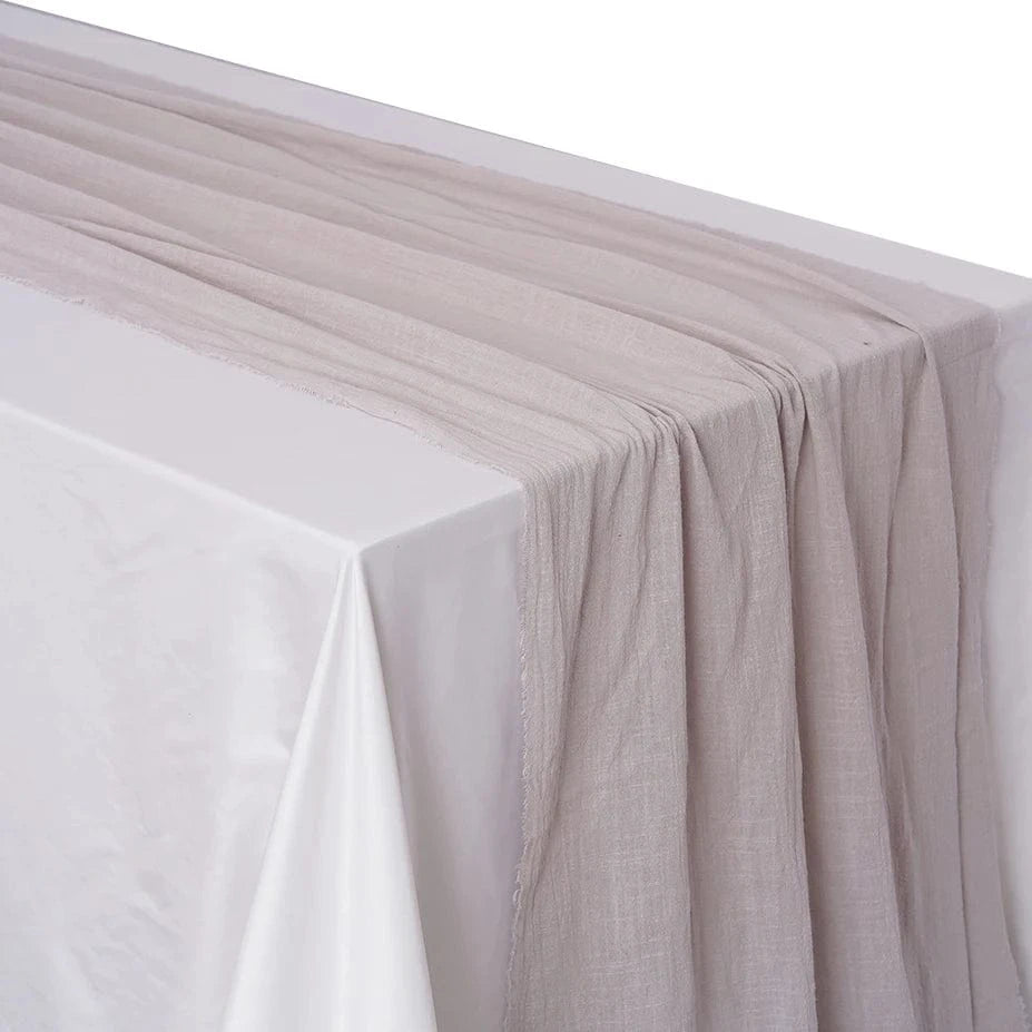 Chemin de table pour mariage Gris / 40X200cm