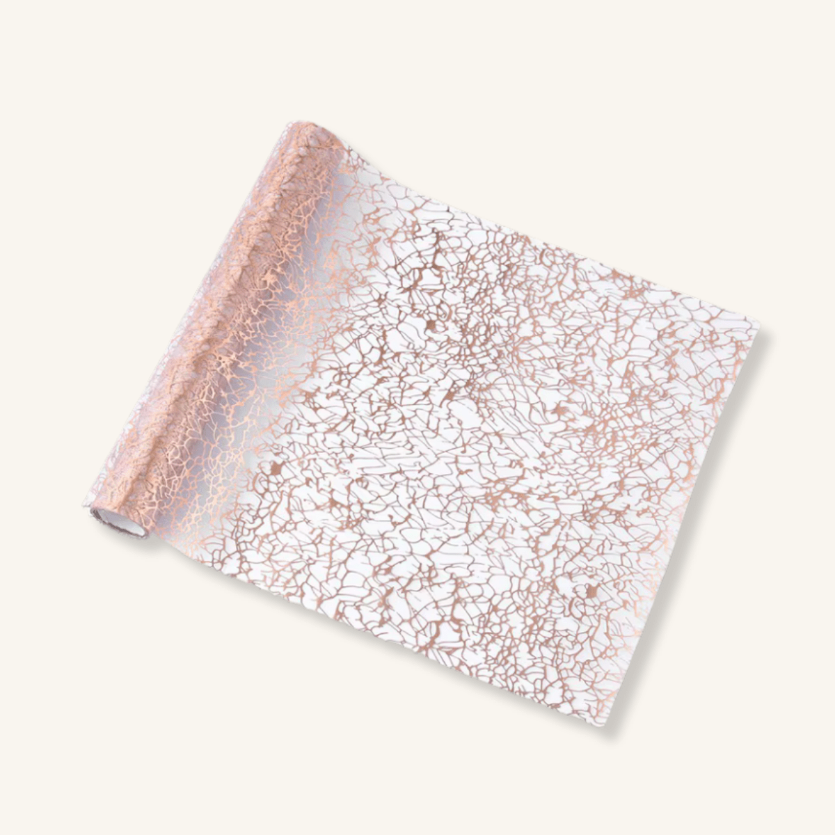 Chemin de table rose gold