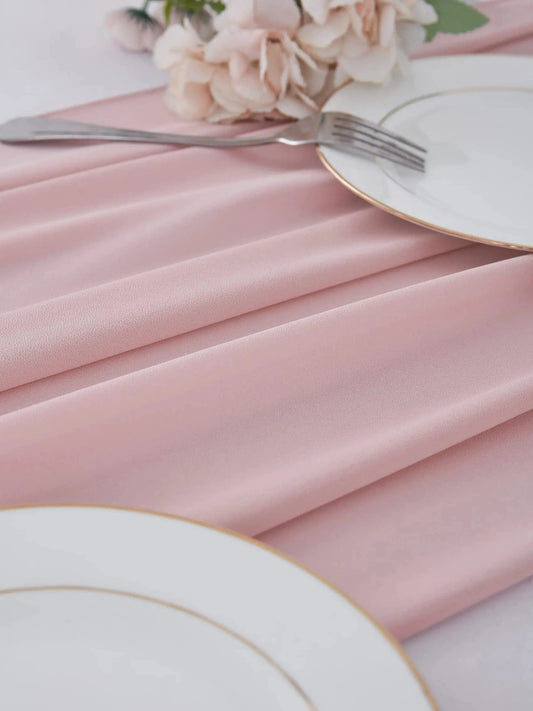 Chemin de table rose poudré