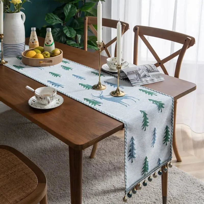 Chemin de table sapin noel