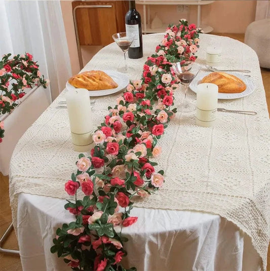 Fleur chemin de table