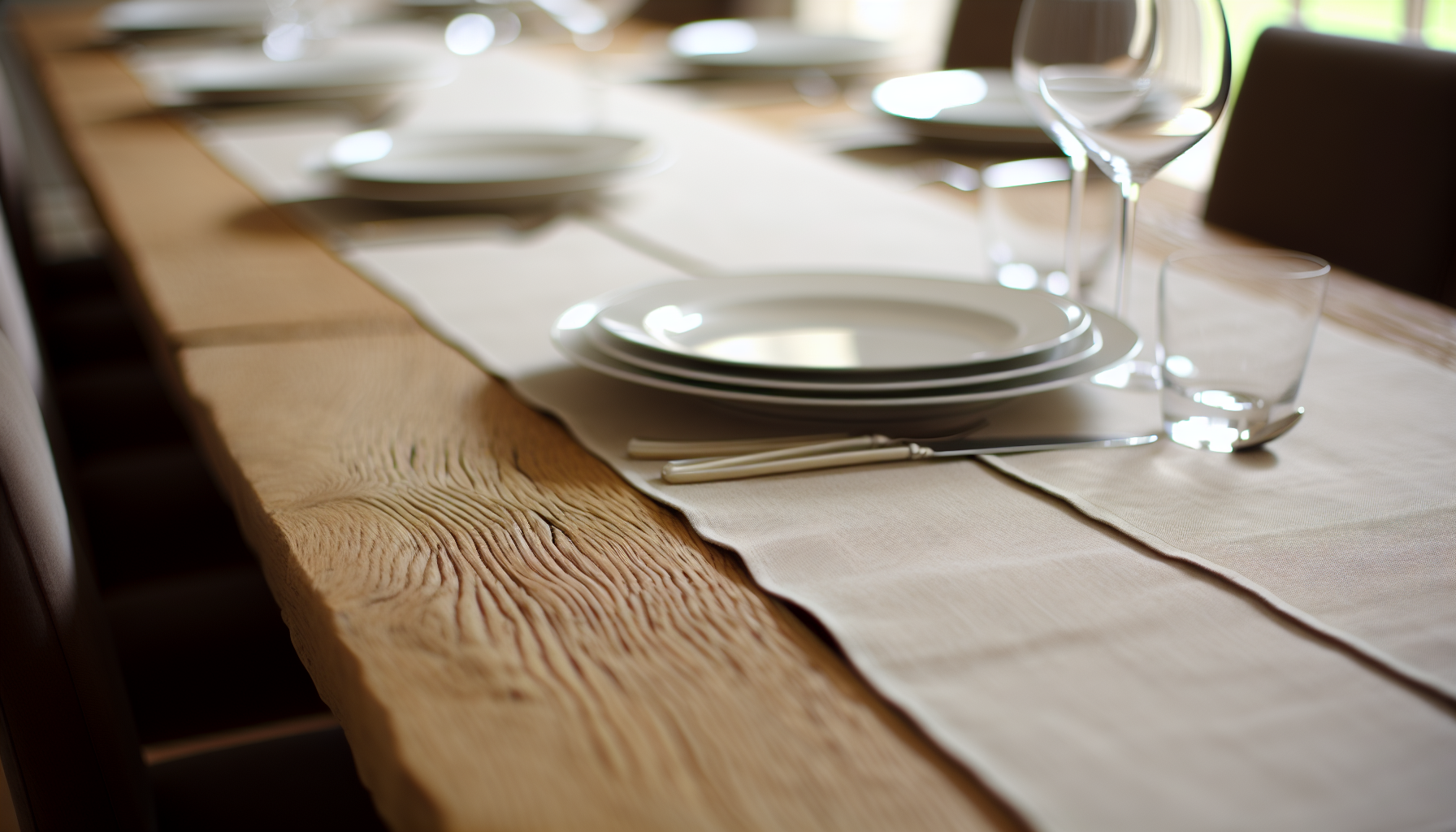 Est-il acceptable qu’un chemin de table soit plus court que la table ? Décryptage