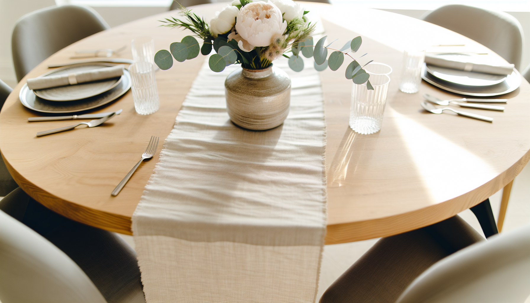 Peut-on mettre un chemin de table sur une table ronde ? Nos conseils pratiques