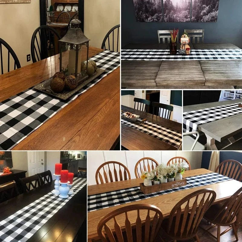 Chemin de table a carreaux