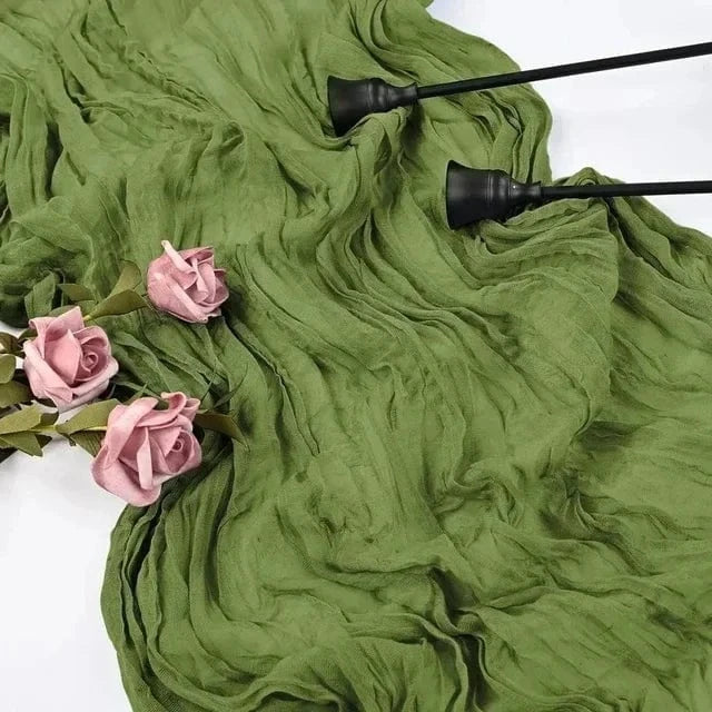 Chemin de table bleu canard Army green / 90x300cm / 1PCS
