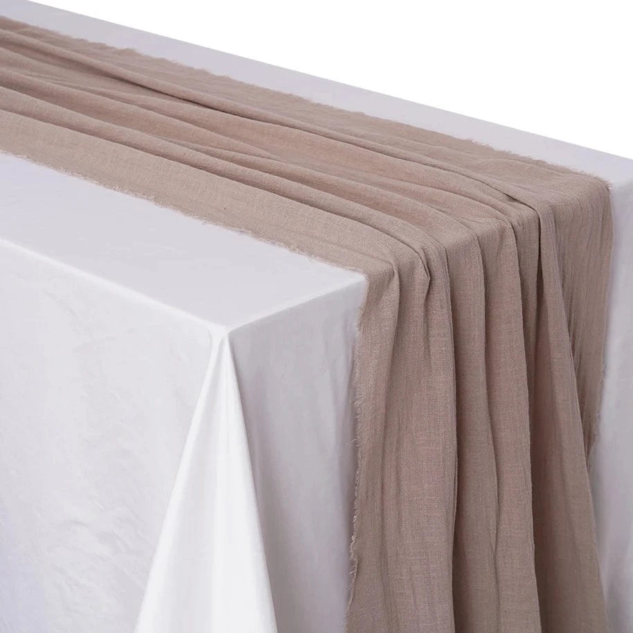 Chemin de table pour mariage Cappuccino / 65X600cm