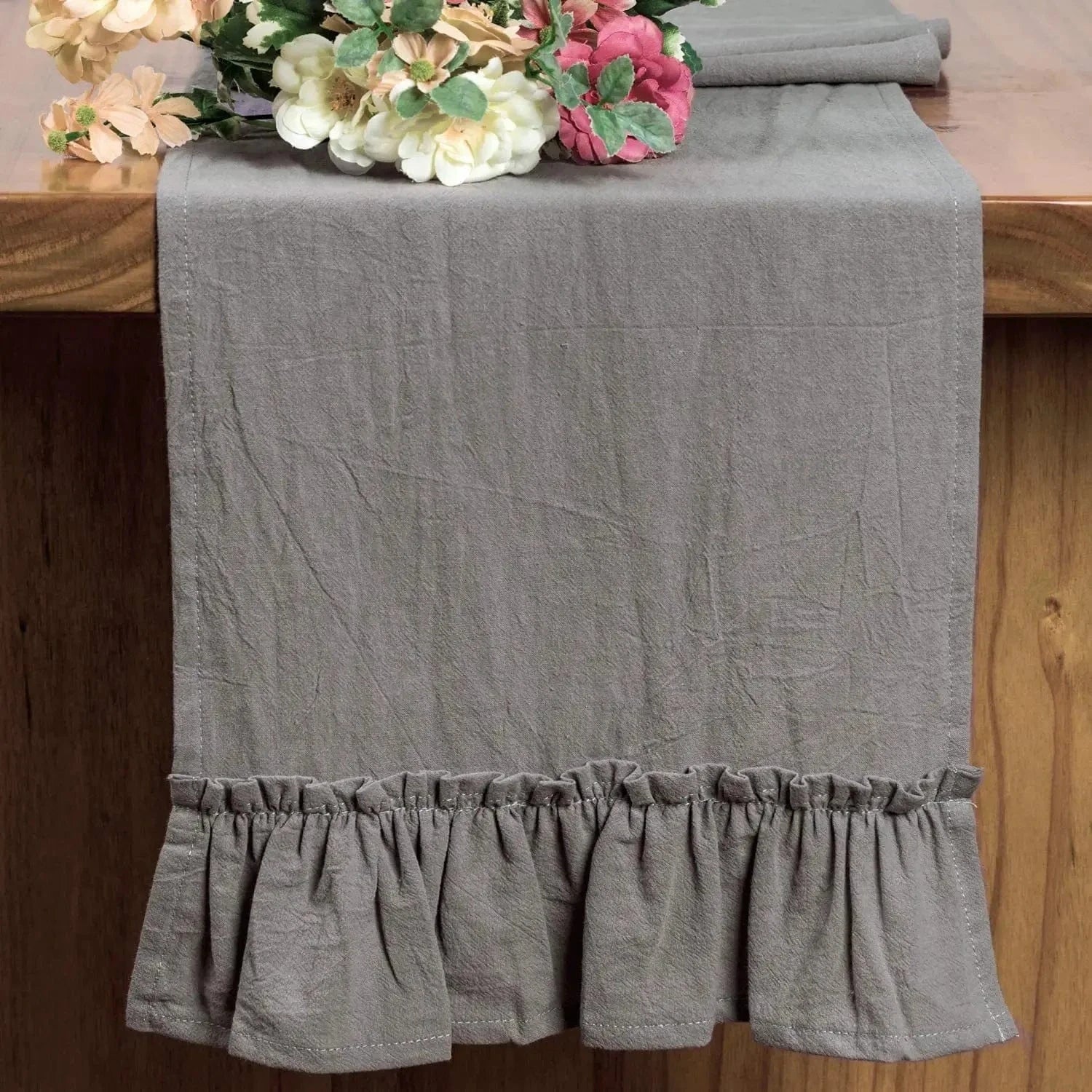 Chemin de table tissus Gris / 30X180CM