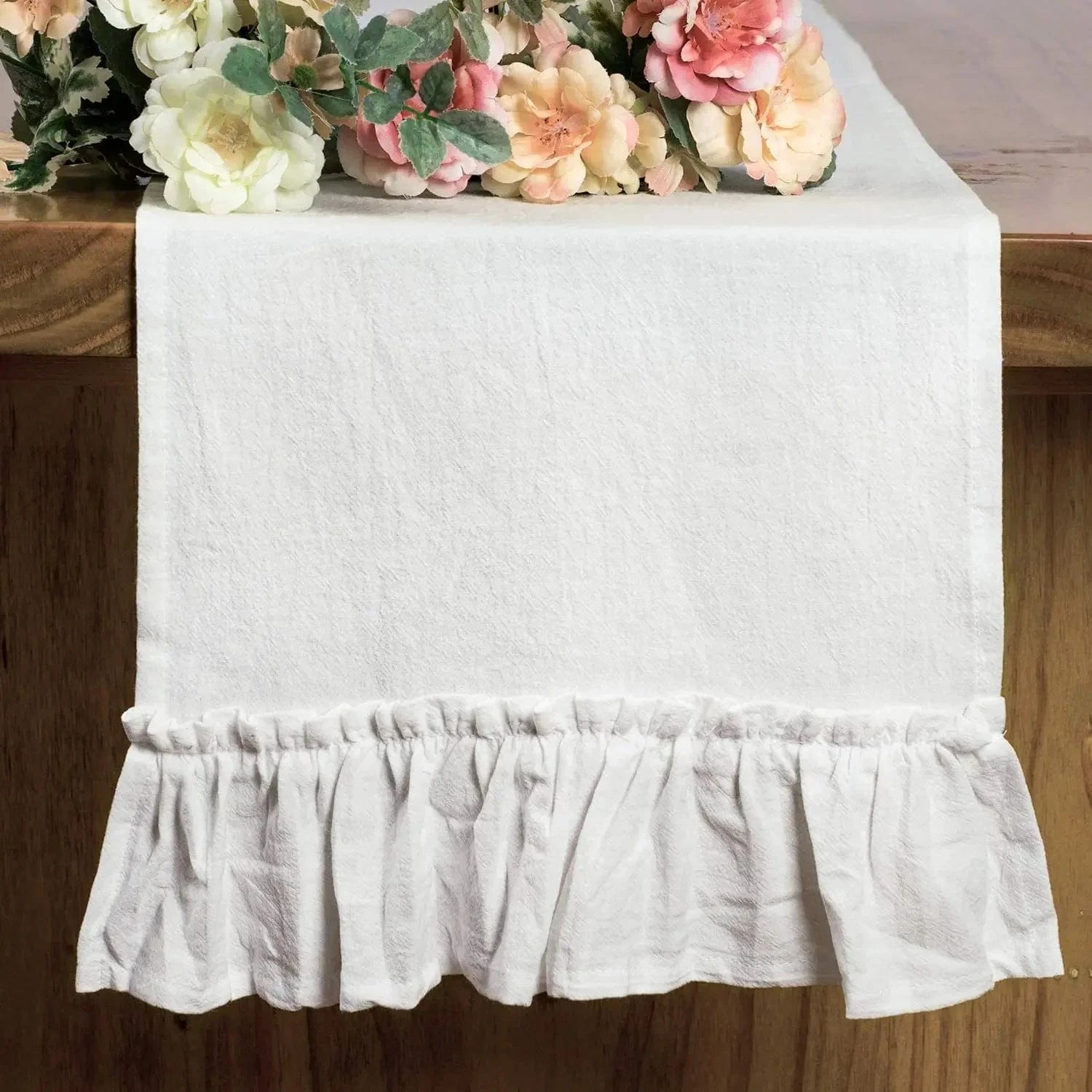 Chemin de table tissus Blanc / 30X180CM