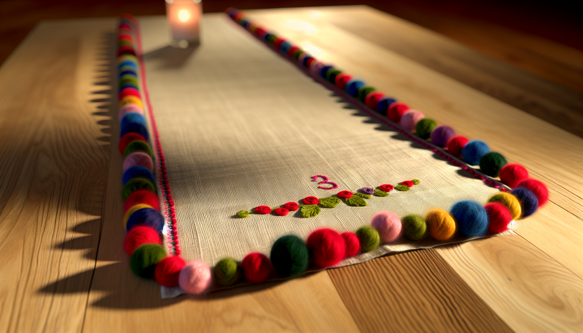Exemple de chemin de table personnalisé pour occasion spéciale