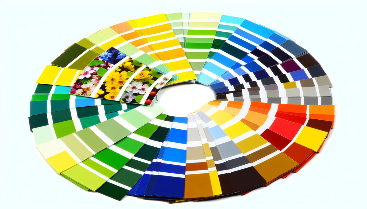Palette de couleurs tendance pour chemins de table