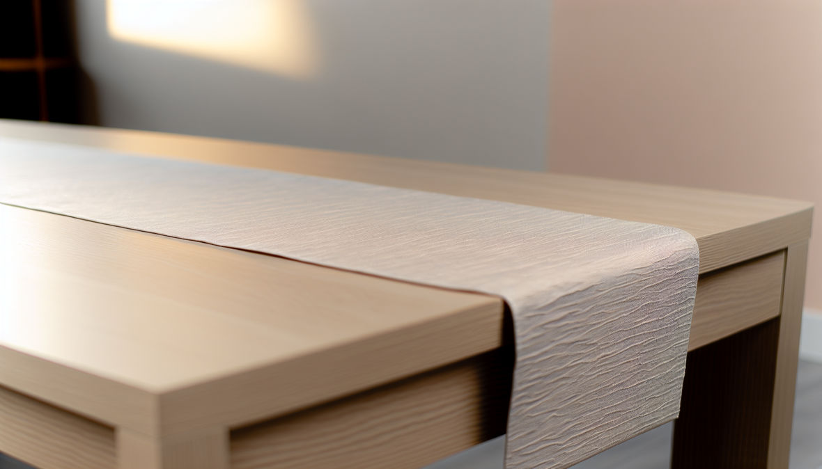 Schéma de placement de chemins de table sur différents types de tables
