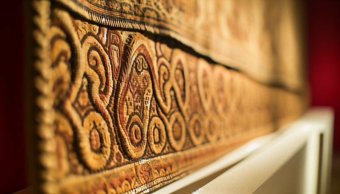 Tapis tissé médiéval - Histoire des chemins de table